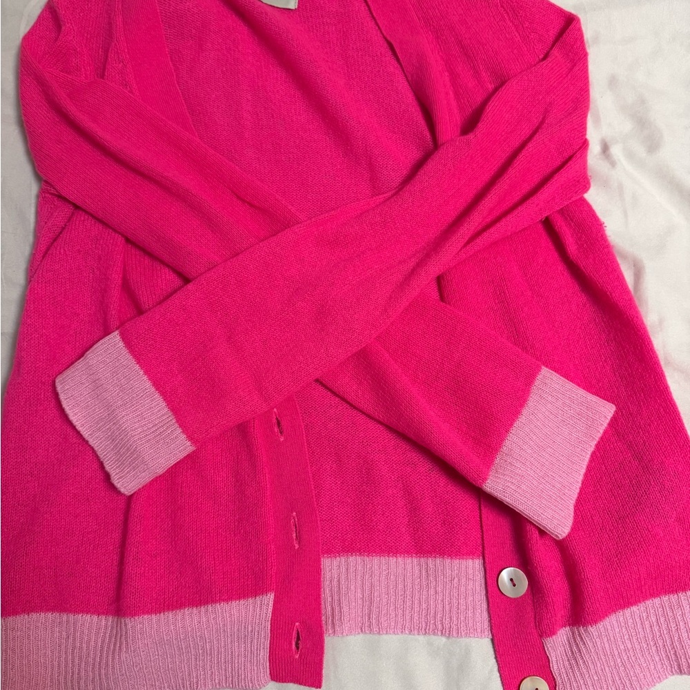 Jumper1234 Women's Pink Button-Up cashmere cardigan